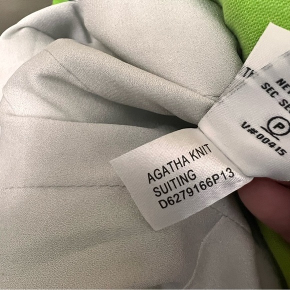 Diane Von Furstenberg Agatha Knit Suiting Green Dress Size 10 - Picture 10 of 11